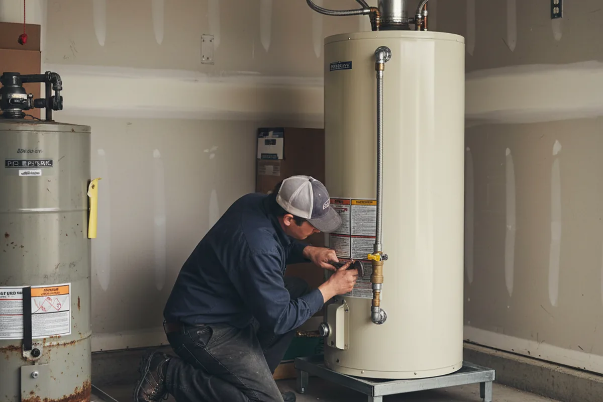 Water heater and shutoff valve replacement in Massapequa Park
